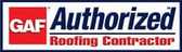 Gaf authorized roofing contractor logo